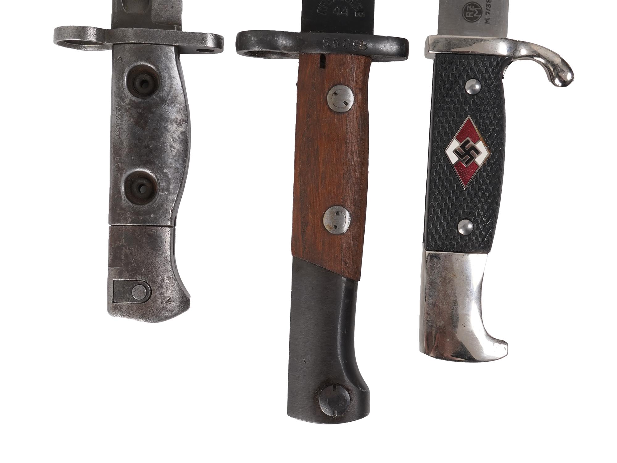 THREE GERMAN AND SOVIET DAGGERS WITH SHEATHS RZM PIC-3